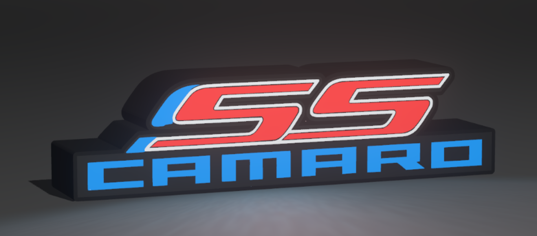 SS Camaro LED light box – custom 3D printed – Lit Layer Creations